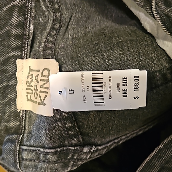 NWT Vintage Furst of A Kind Uniquely Handmade Denim Shorts Size 28 - Picture 4 of 11